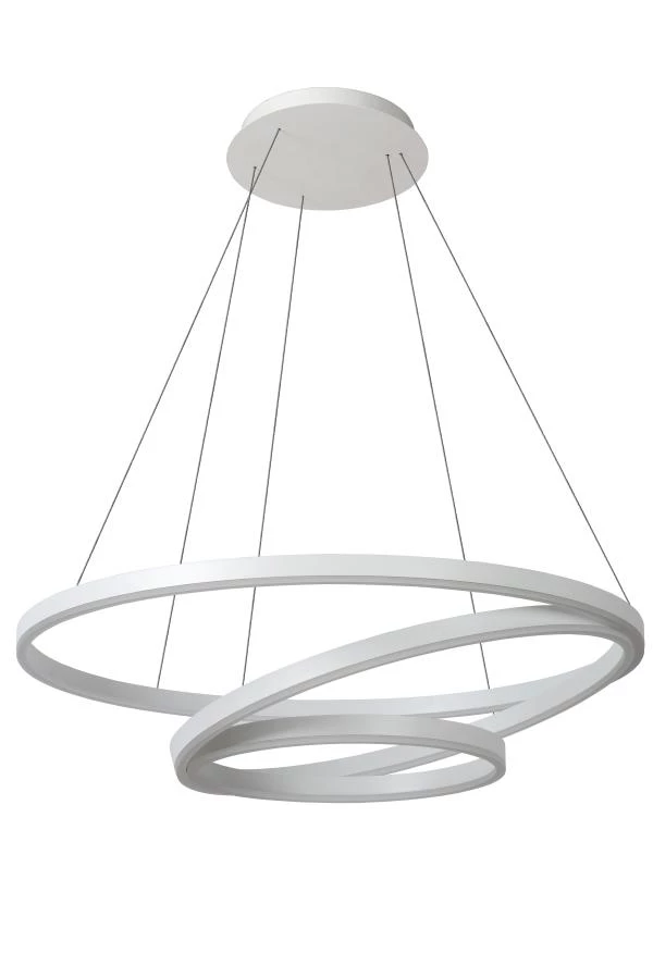 Lucide TRINITI - Lámpara colgante - Ø 80 cm - LED Regul. - 3000K - Blanco - UIT